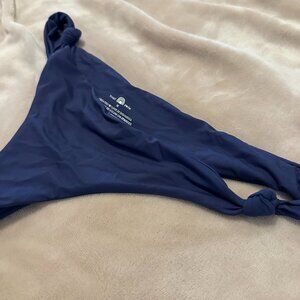 Navy Toast Swim Bikini Bottoms